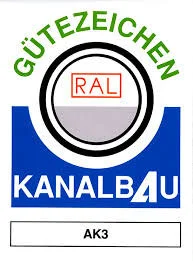 Gütezeichen Kanalbau AK3